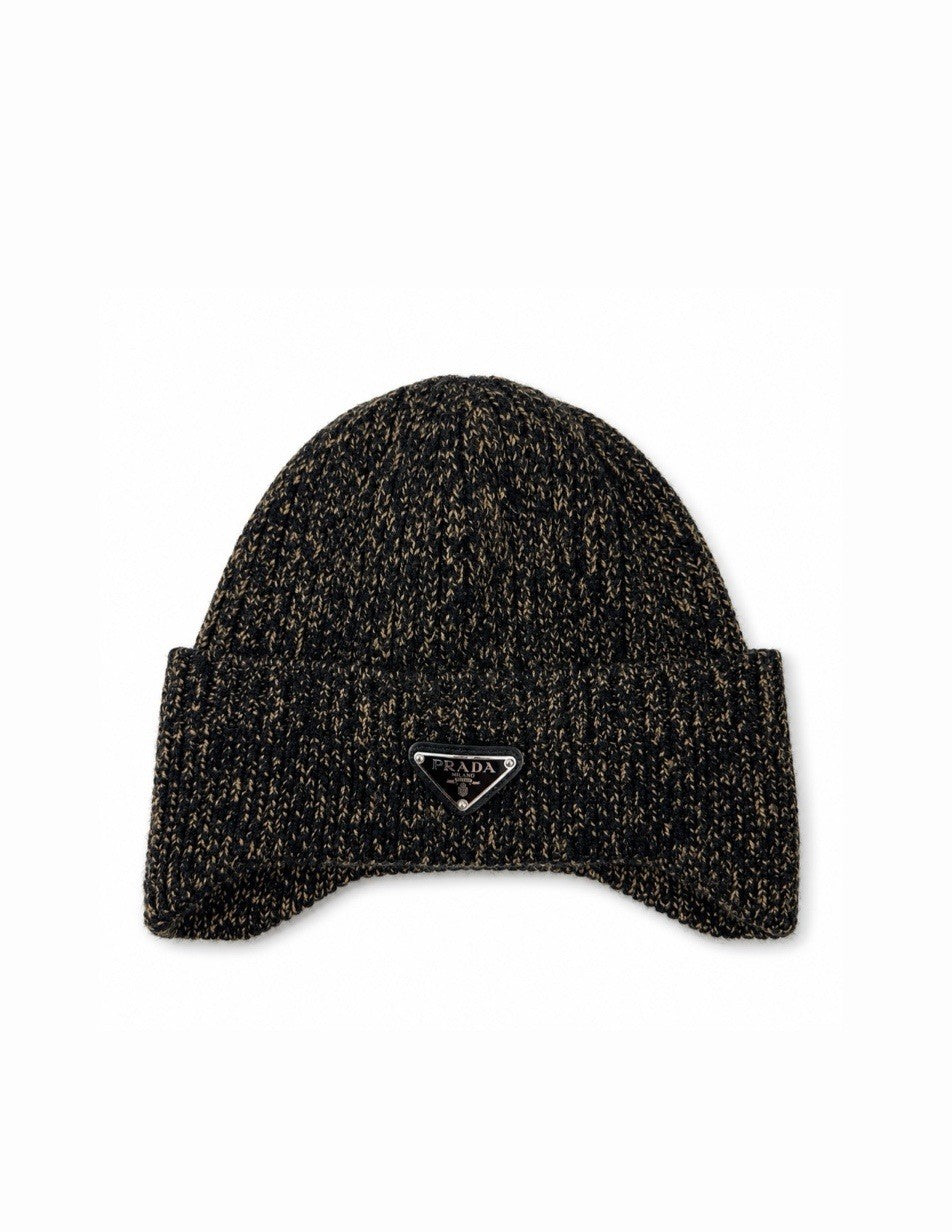 Prada Marled Wool Ear Flap Beanie FW22/23, photo 1