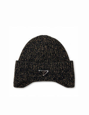 Prada Marled Wool Ear Flap Beanie FW22/23（写真1）