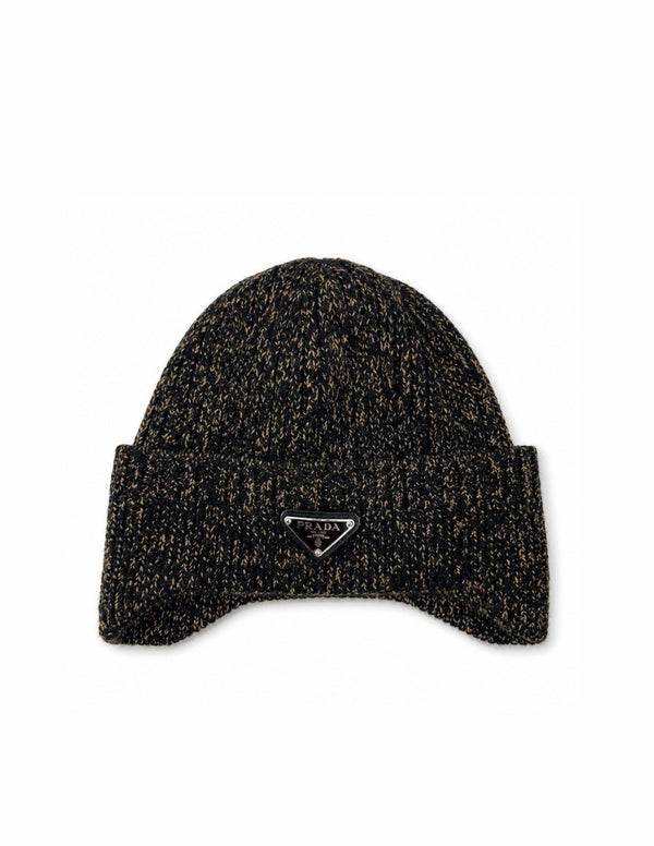 Prada Marled Wool Ear Flap Beanie FW22/23, photo 1