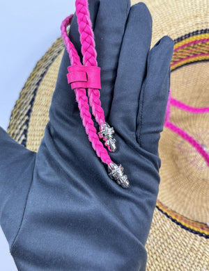 Chrome Hearts Pink Cross Patch Straw Hat, photo 8