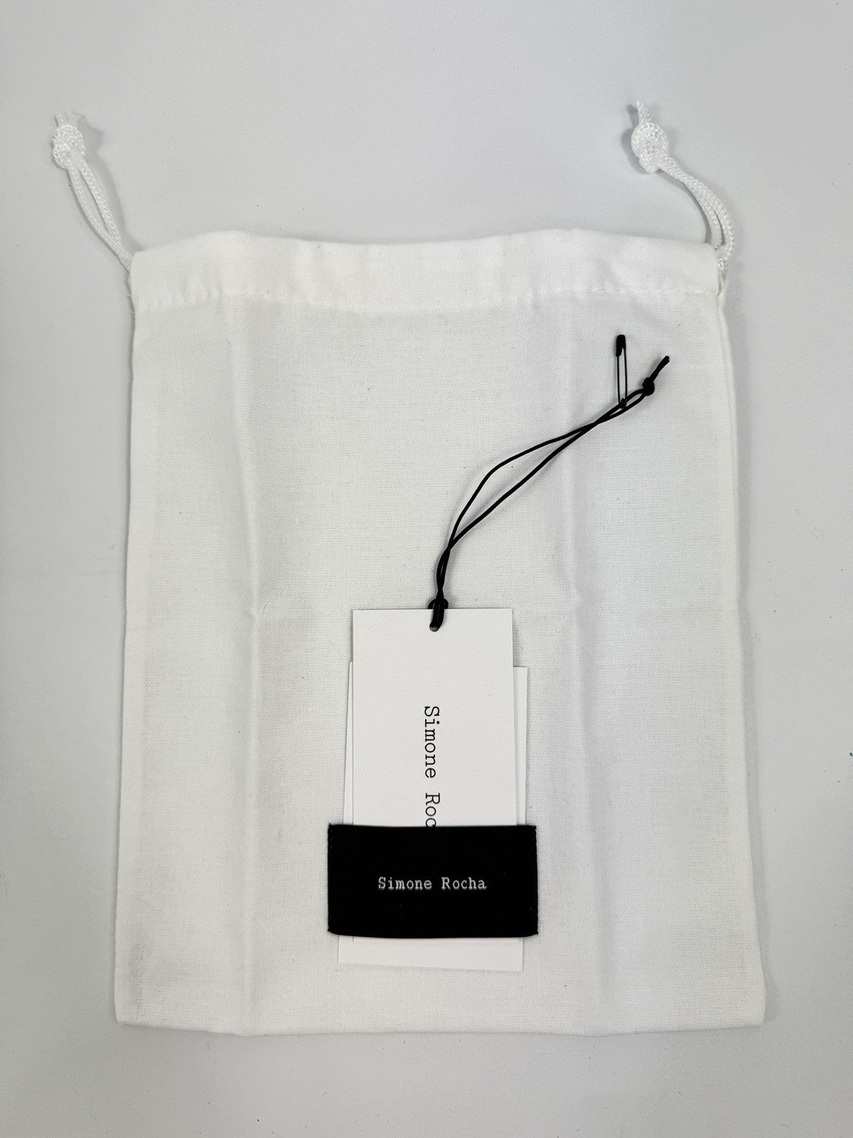 Simone Rocha Silver Tone Faux Pearl Bag Charm Strap, photo 7