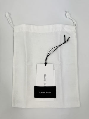 Simone Rocha Silver Tone Faux Pearl Bag Charm Strap, photo 7
