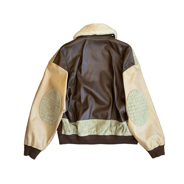 Bottega Veneta Soft Leather Jacket With Shearling Removable Collar, photo 2