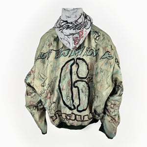 Mowalola New York Graffiti Oversized Reversible Jacket, photo 3