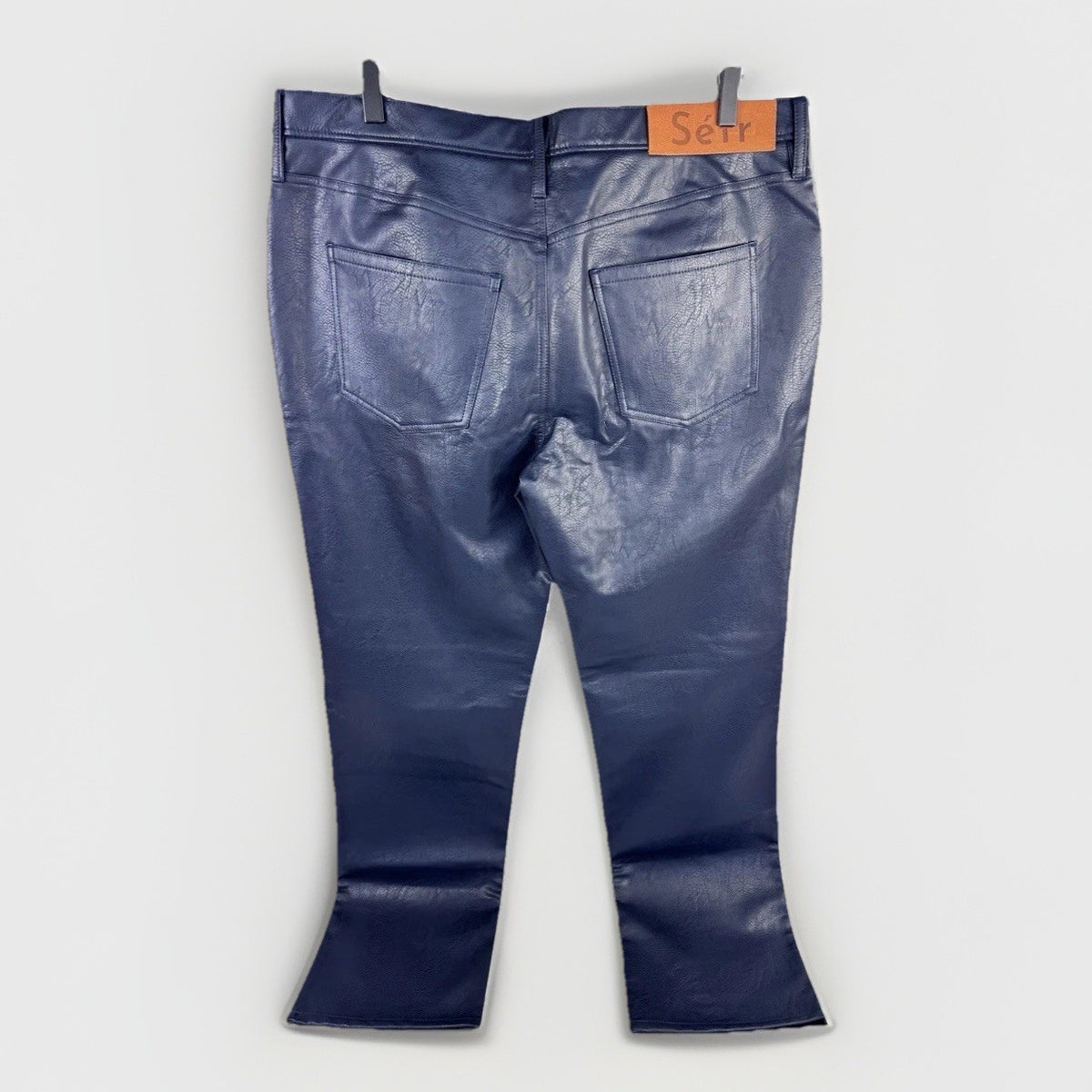 Sefr Sako Straight Leg Faux Leather Trousers, photo 2