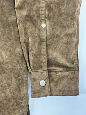 Dior x Travis Scott Cactus Jack Logo Embroidered Suede Jacket, photo 5