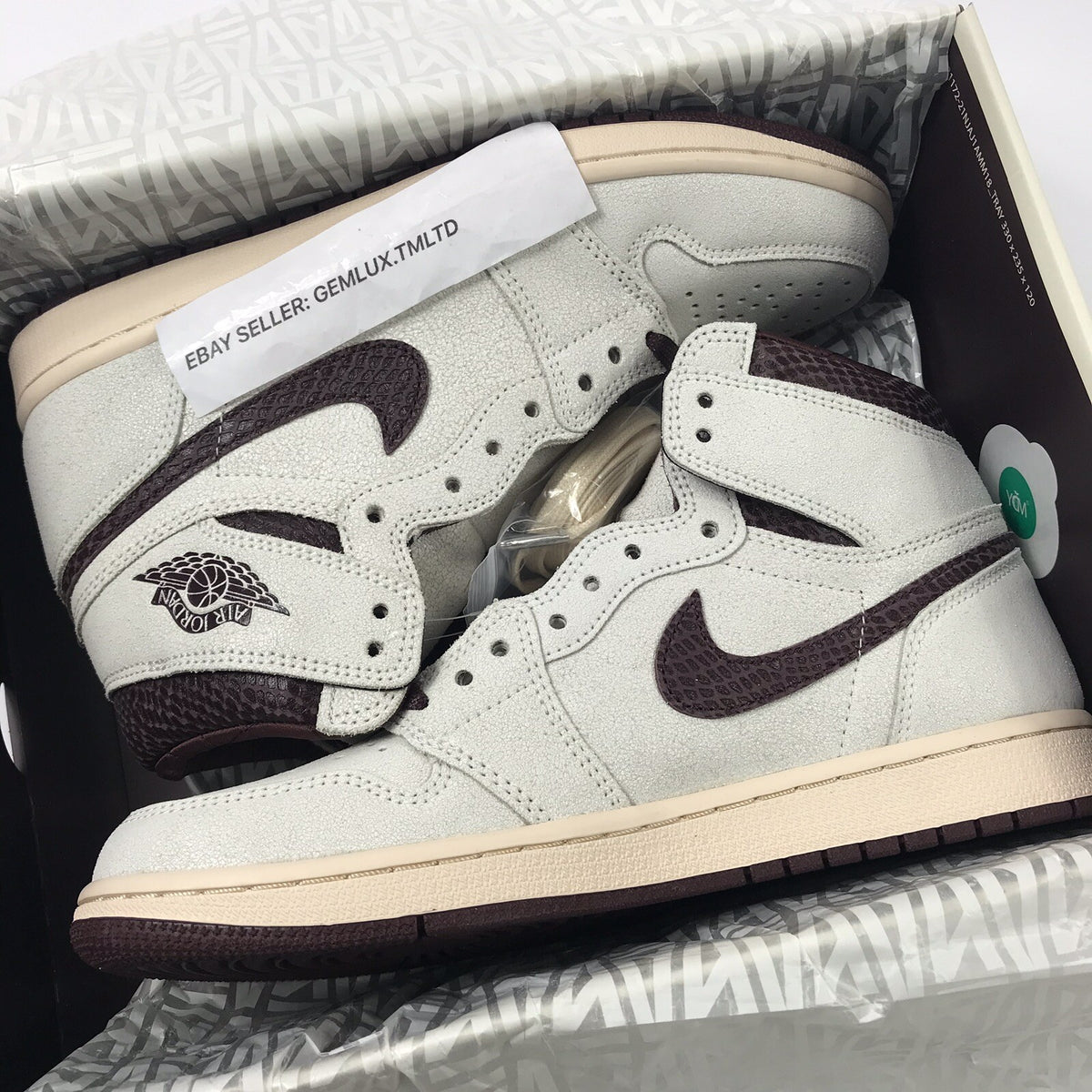 Air Jordan 1 High A Ma Maniére Prize Pack Japan Burgundy Crush Trainers, photo 10