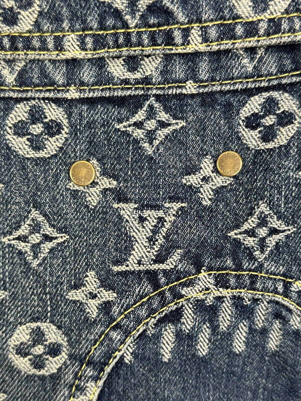 Louis Vuitton x Nigo Monogram Blue Denim Jacket, photo 8
