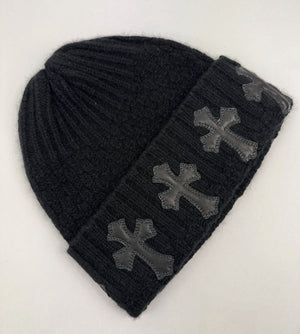 Chrome Hearts Leather Cross Patch Beanie, photo 2