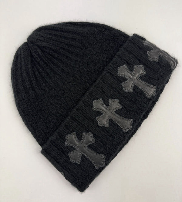 Chrome Hearts Leather Cross Patch Beanie, photo 2