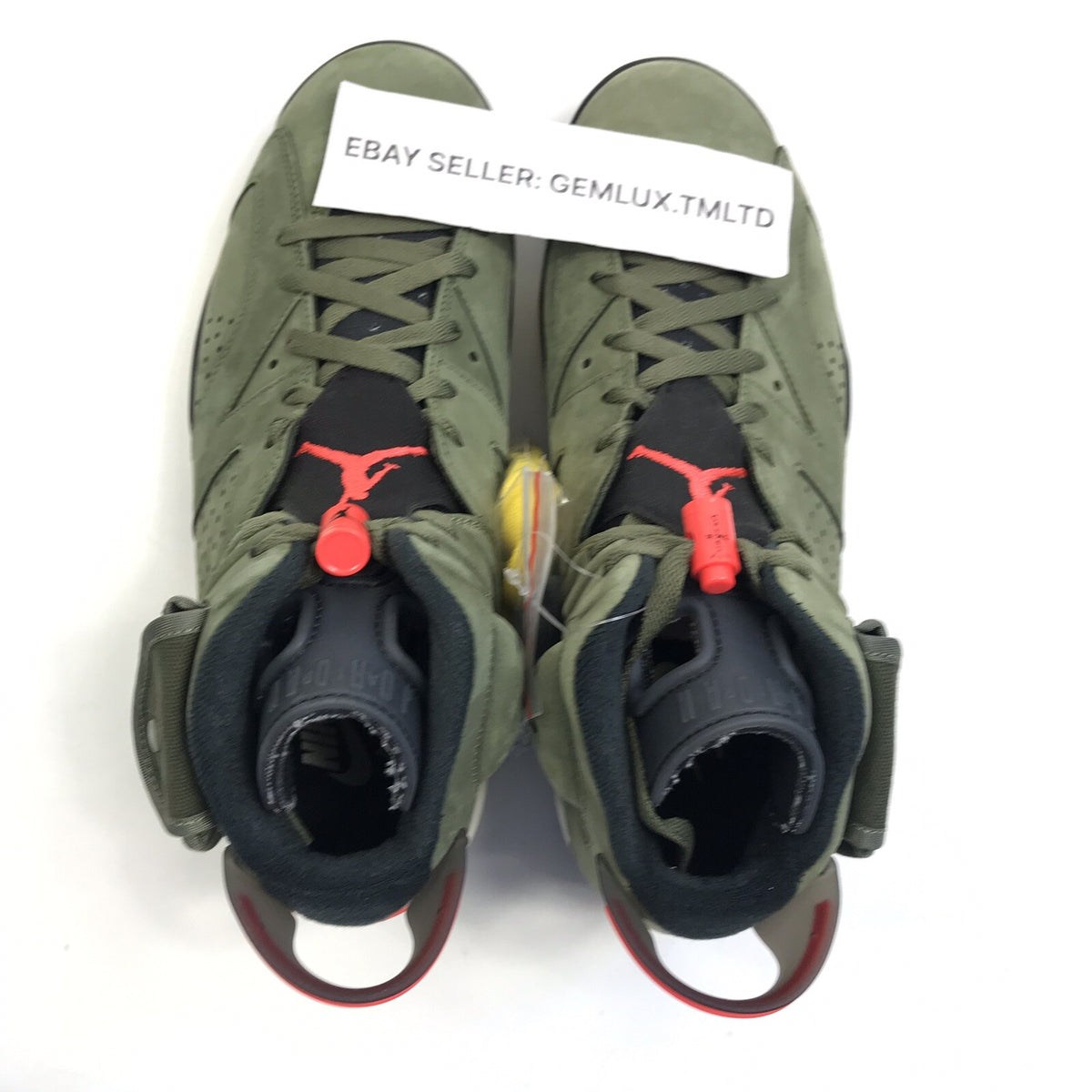 Nike Air Jordan 6 Retro Travis Scott Army Green Trainers, photo 3