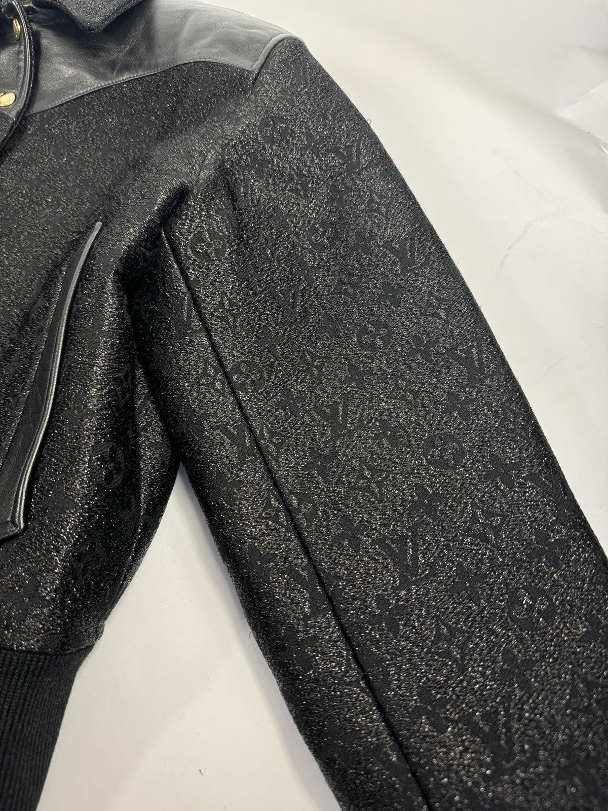 Louis Vuitton Glitter Monogram Bomber Jacket FW22/23, photo 14