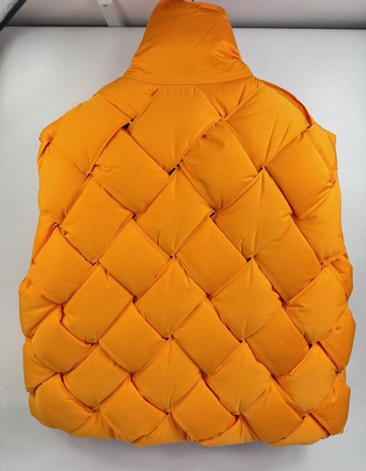 Bottega Veneta Tangerine Intrecciato Tech Nylon Vest, photo 4