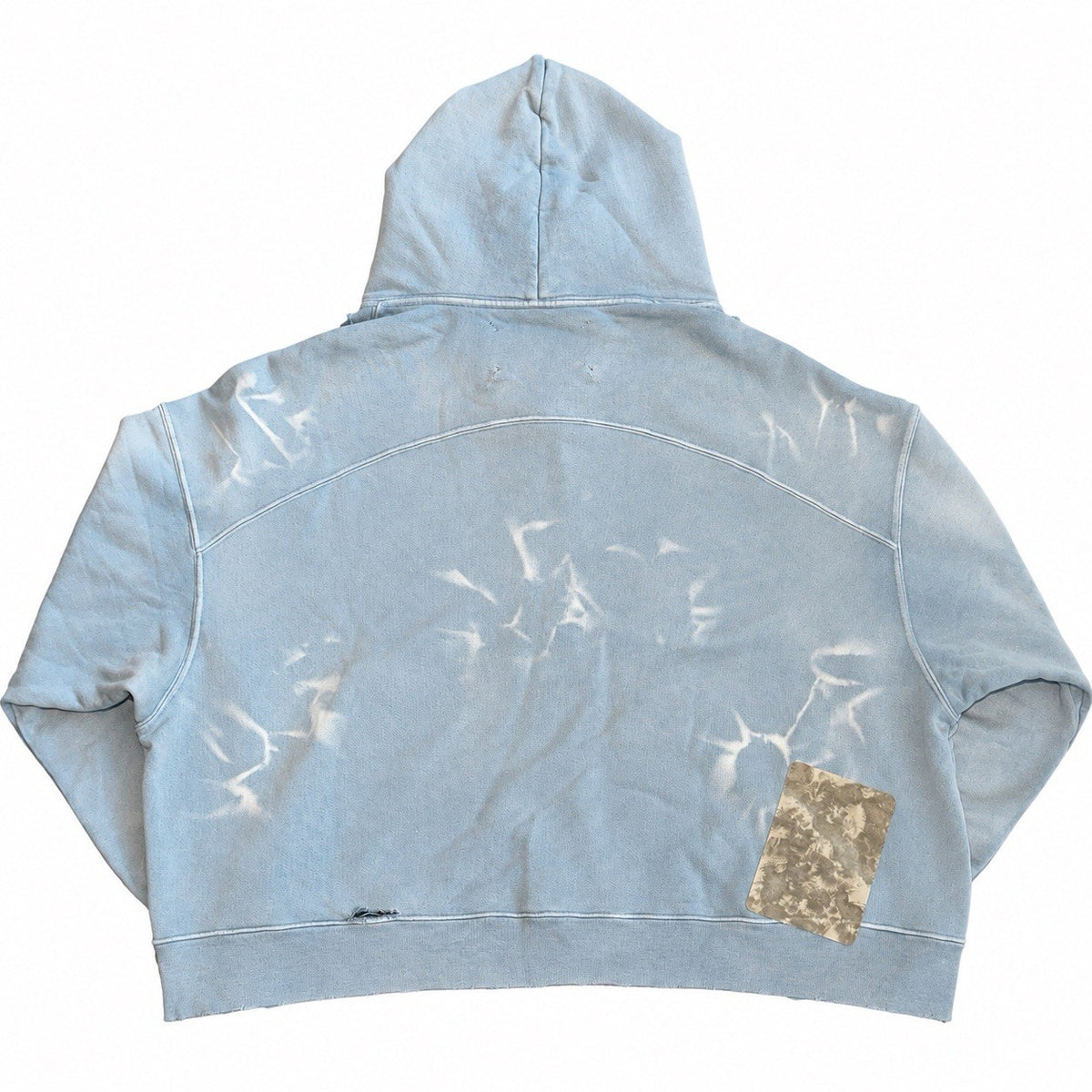 The Sekrit Saint Compliments Distressed Zip Up Hoodie, photo 2