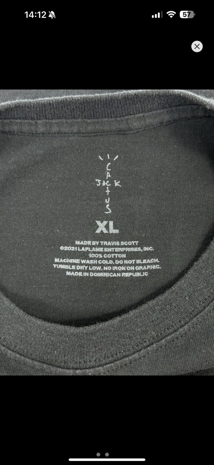 Fragment Design x Travis Scott Cactus Jack Graphic Print T-Shirt, photo 3