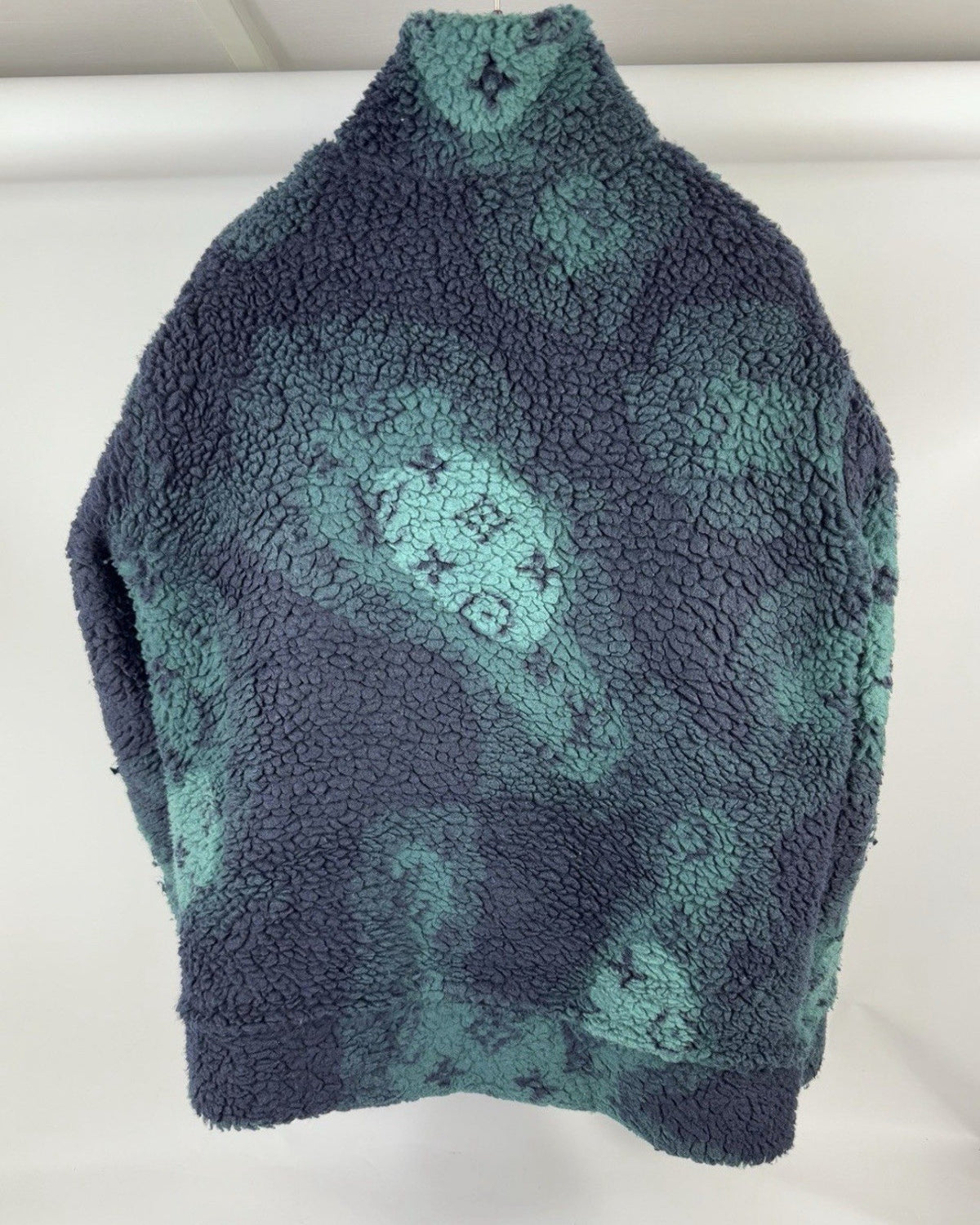 Louis Vuitton x Virgil Abloh Green Logo Print Camouflage Zip Up Fleece, photo 4