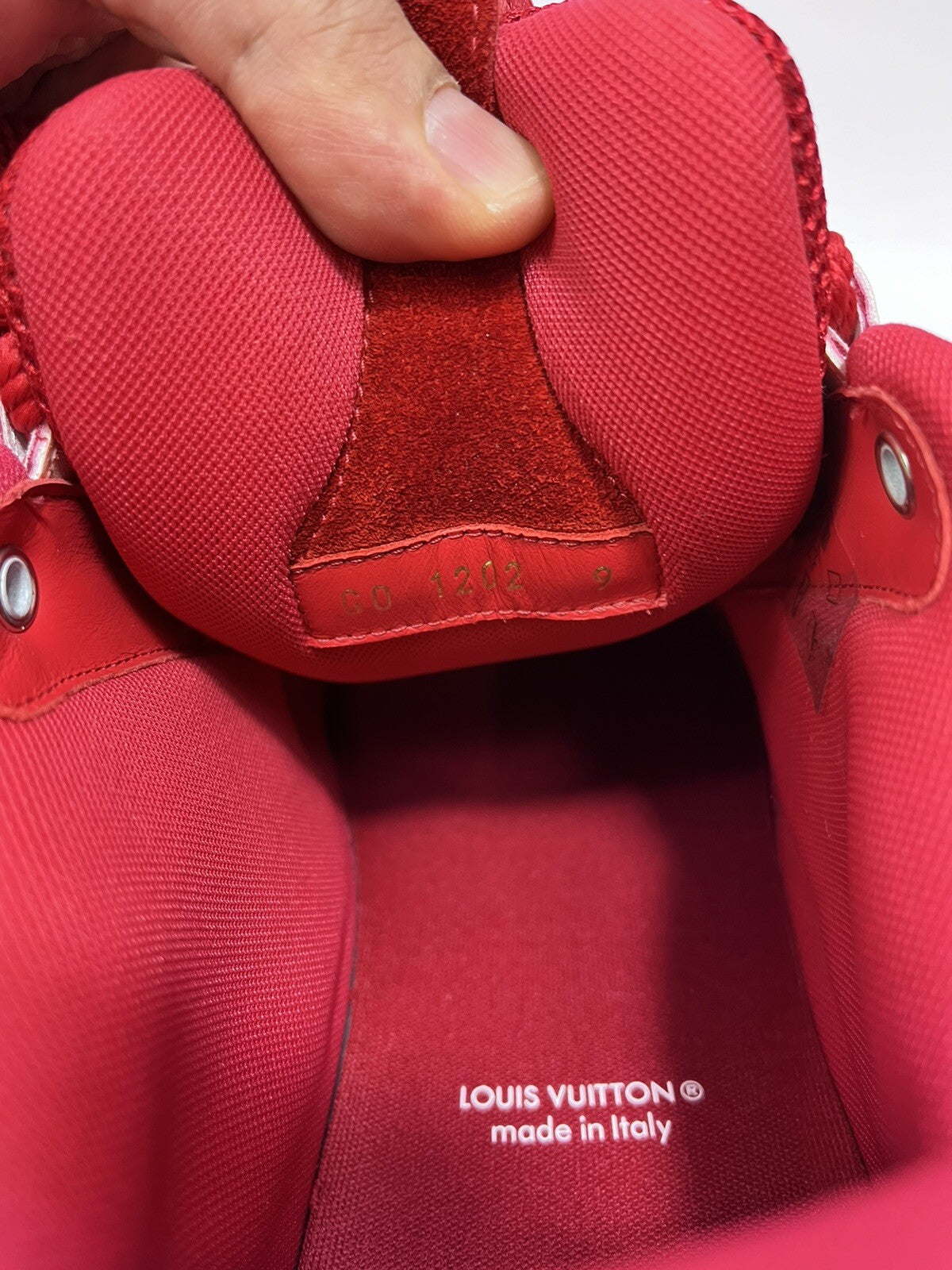 Louis Vuitton x Virgil Abloh Red SK8 Trainers, photo 11
