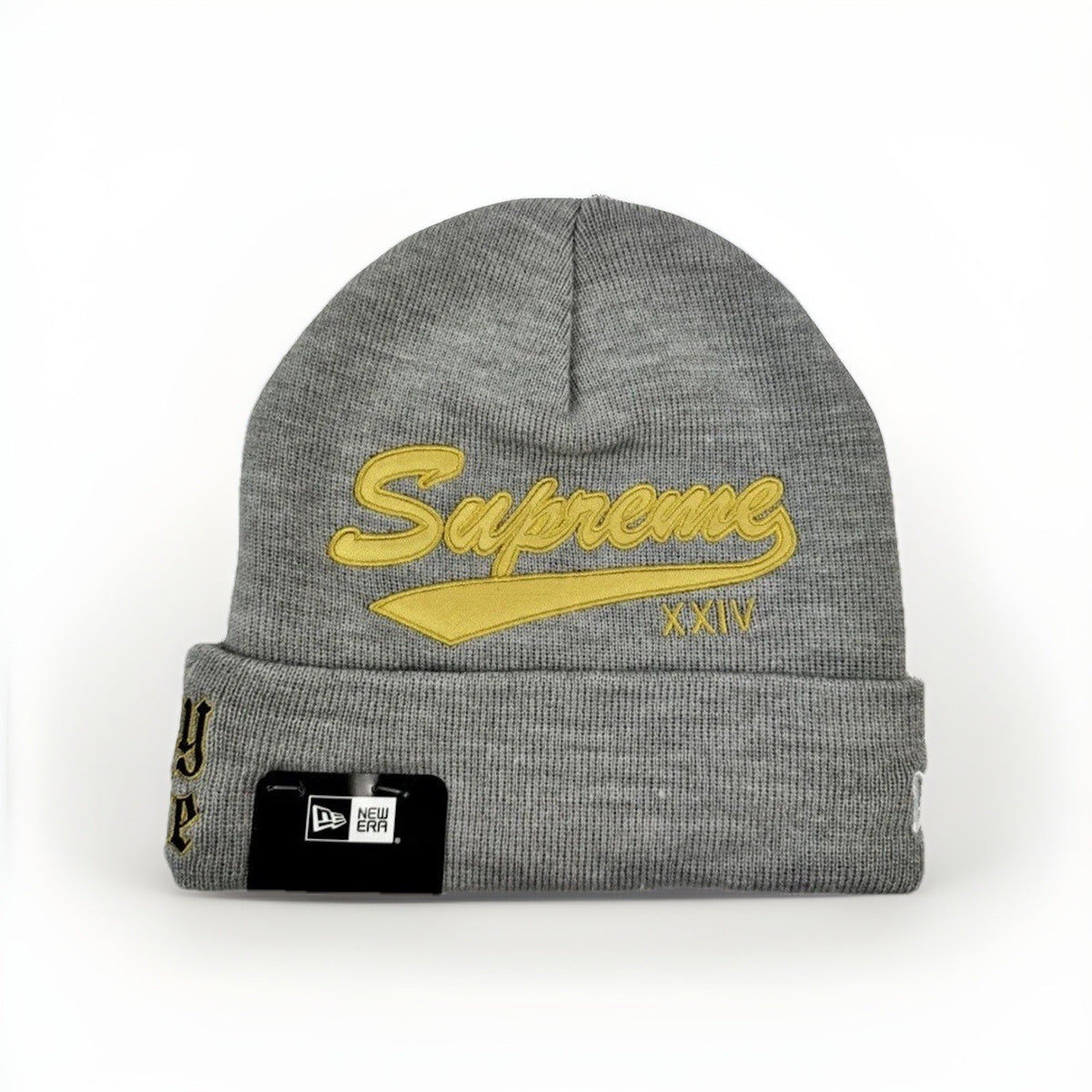 Supreme x New Era Logo Embroidered Beanie, photo 1