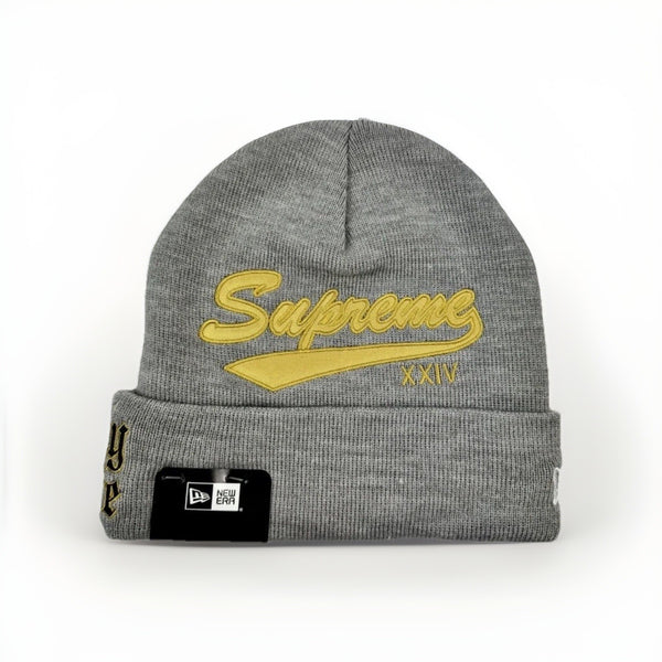 Supreme x New Era Logo Embroidered Beanie, photo 1
