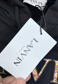 Lanvin Lace Embroidered Logo Hoodie، الصورة 6