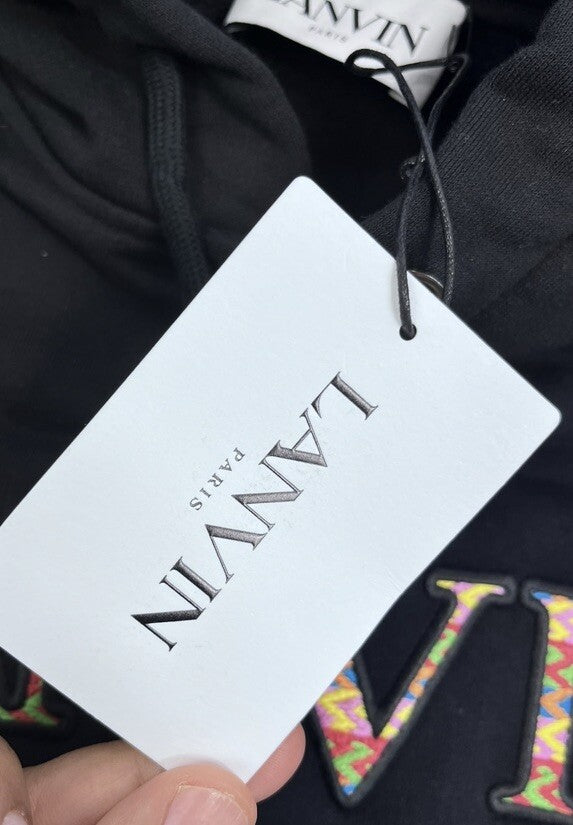 Lanvin Lace Embroidered Logo Hoodie, photo 6