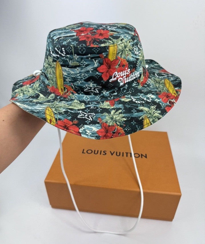Louis Vuitton x Pharrell Surfin Monogram Explorer Reversible Bucket Hat M7528M, photo 8