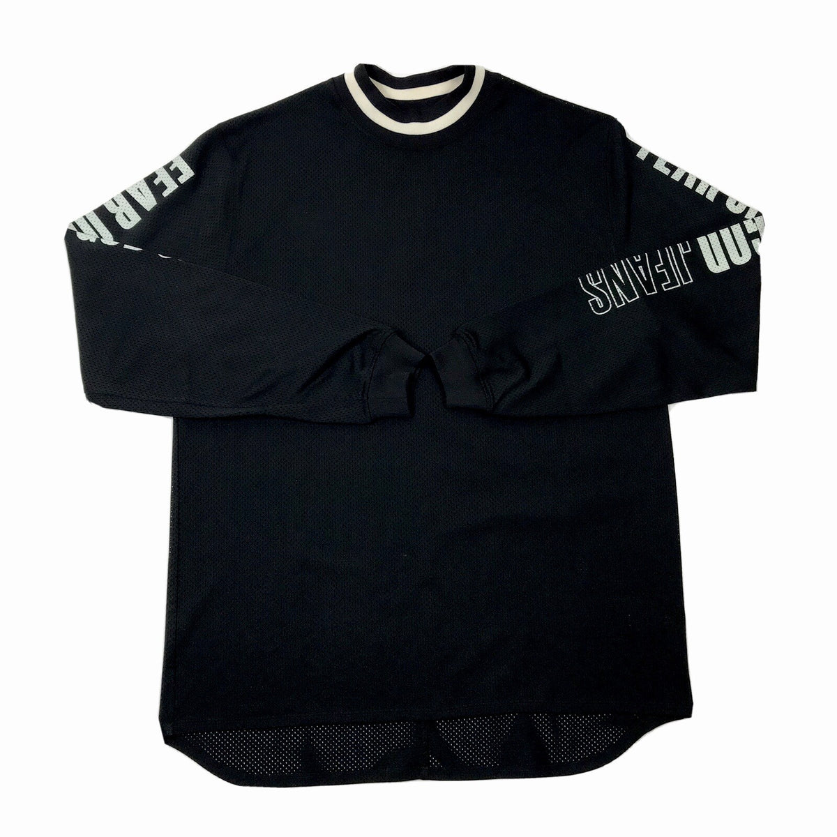 Fear of God 5th Collection 2017 Mesh Black Long Sleeve Jersey Oversized T-Shirt, photo 1