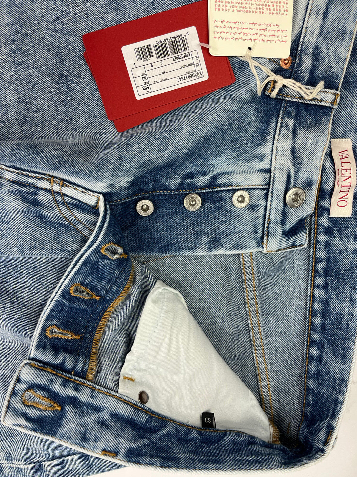Valentino Pocket Logo Cotton Denim Jeans, photo 4