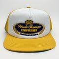 Rhude Trophy Series Embroidered Logo Yellow Trucker Cap（写真3）