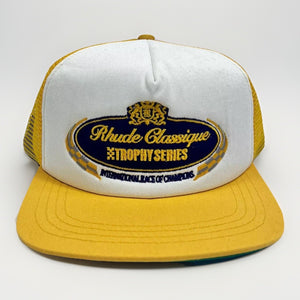 Rhude Trophy Series Embroidered Logo Yellow Trucker Cap（写真3）