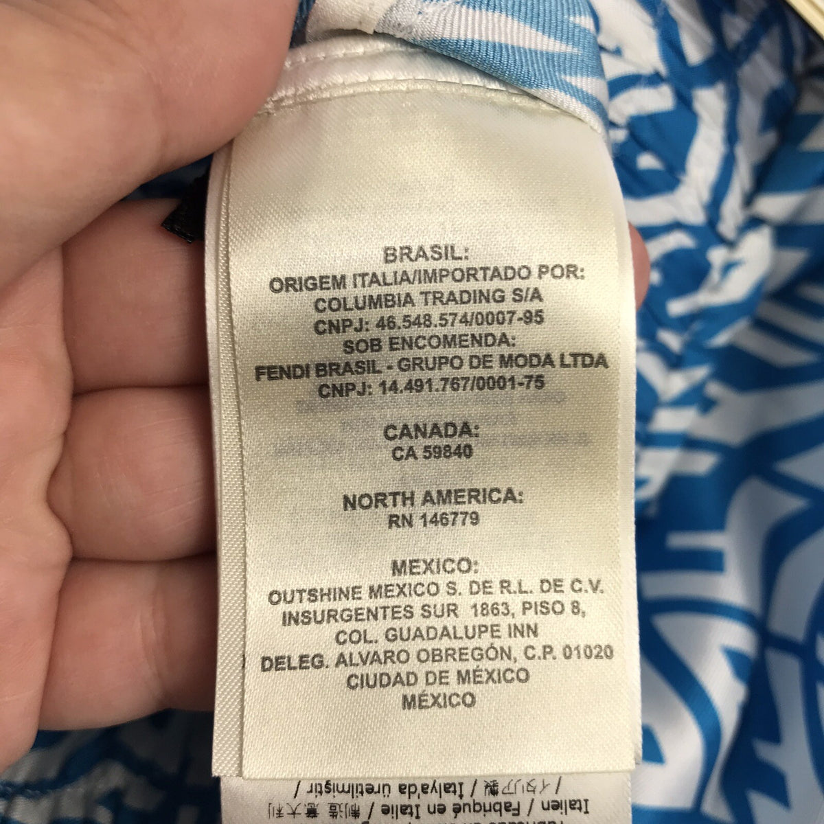 Fendi FF Vertigo Print Blue Bermuda Shorts, photo 11