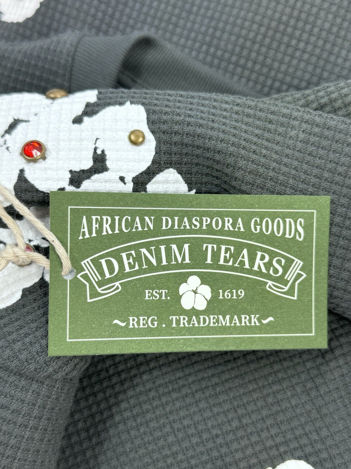 Denim Tears Crystal Detailed Logo T-Shirt, photo 6