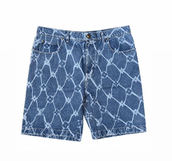 Louis Vuitton Monogram Print Denim Shorts, photo 2
