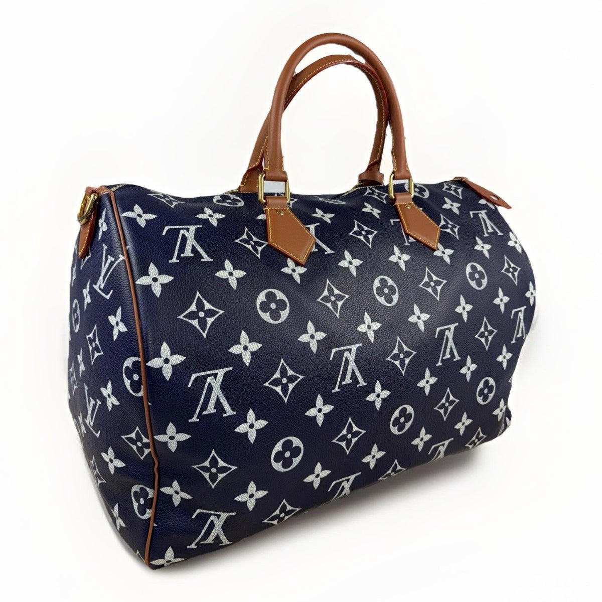 Louis Vuitton x Nigo Speedy P9 Bandoulière 50 Navy Blue Bag, photo 1