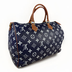 Louis Vuitton x Nigo Speedy P9 Bandoulière 50 Navy Blue Bag, photo 1