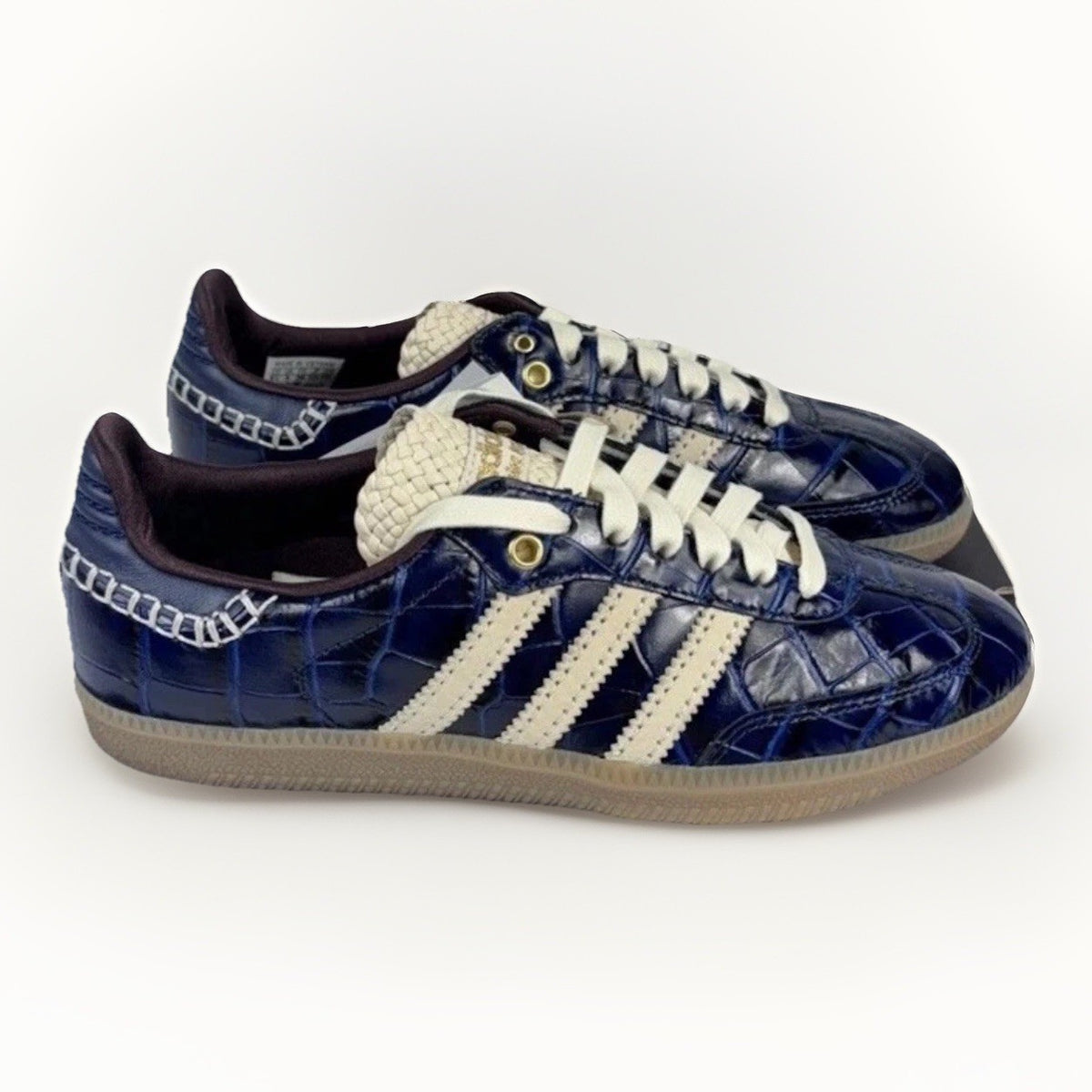 Adidas x Wales Bonner Samba Navy Croc Trainers, photo 1