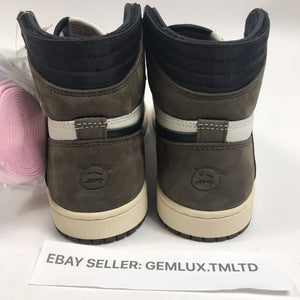 Nike Air Jordan 1 x Travis Scott Sail/mocha High-top Trainers, photo 4