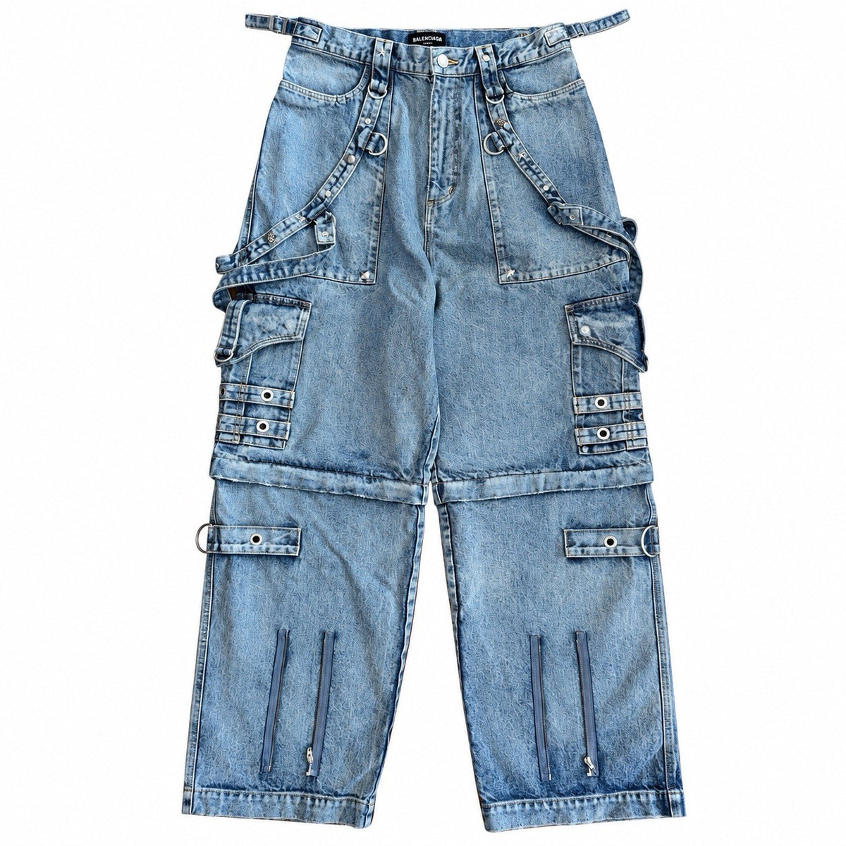 Balenciaga 2 in 1 Raver Japan Denim Jeans / Shorts, photo 2