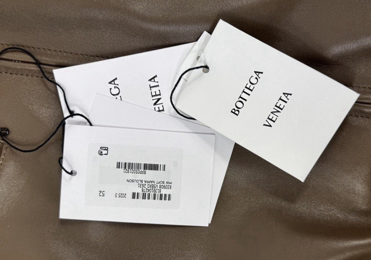 Bottega Veneta Soft Leather Jacket With Shearling Removable Collar, photo 10