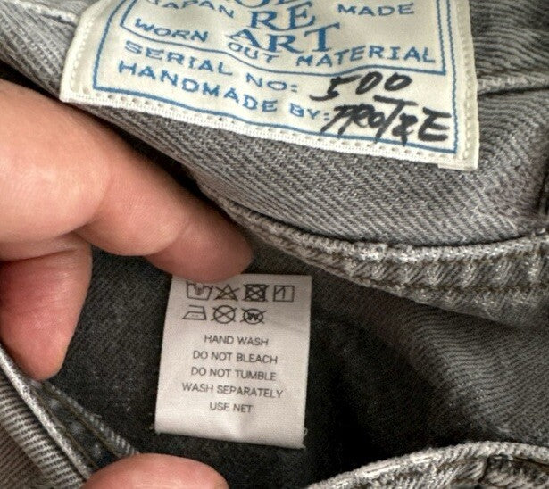 Proleta Re Art x Eri Meme Glitch Toon Pokemon Rydeen Handmade Jeans 1 of 1, photo 9