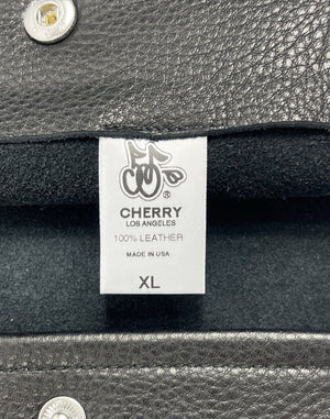 Cherry LA Genuine Leather Biker Vest, photo 6