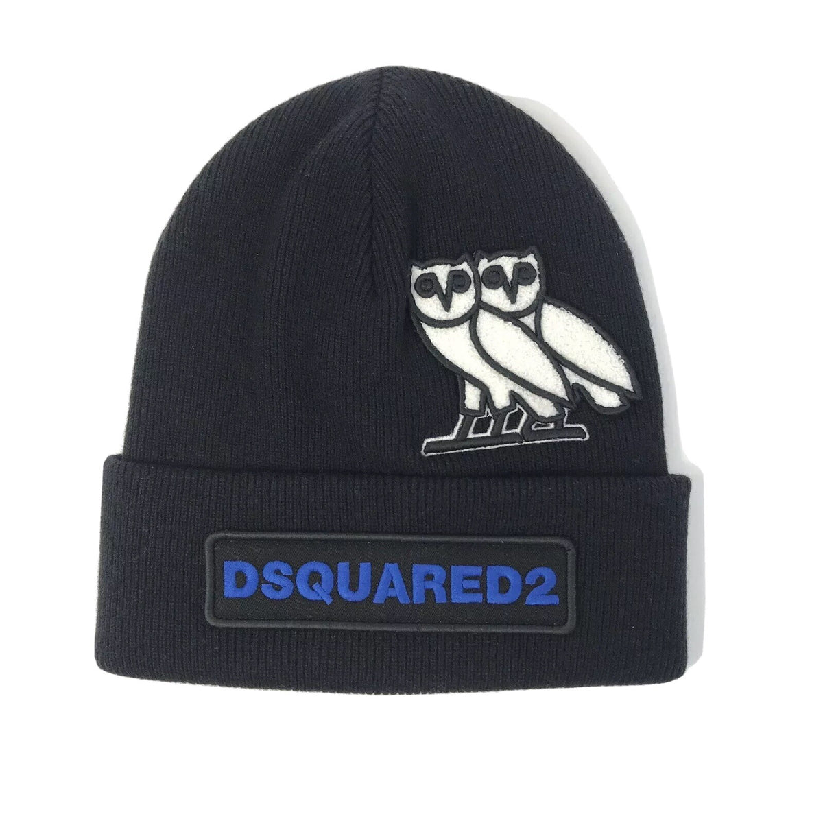 Dsquared2 Drake OVO Capsule Embellished Wool Knit Beanie Black, photo 1