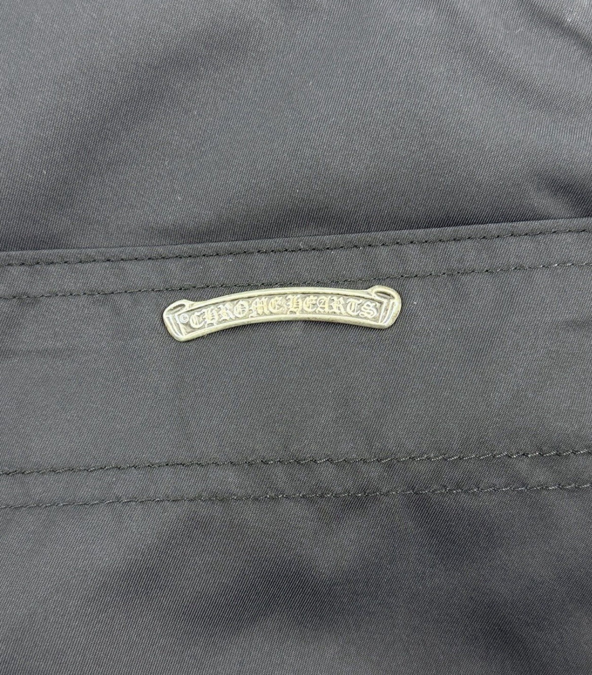 Chrome Hearts Leather Panel Cross Patch Nylon Shorts, photo 7