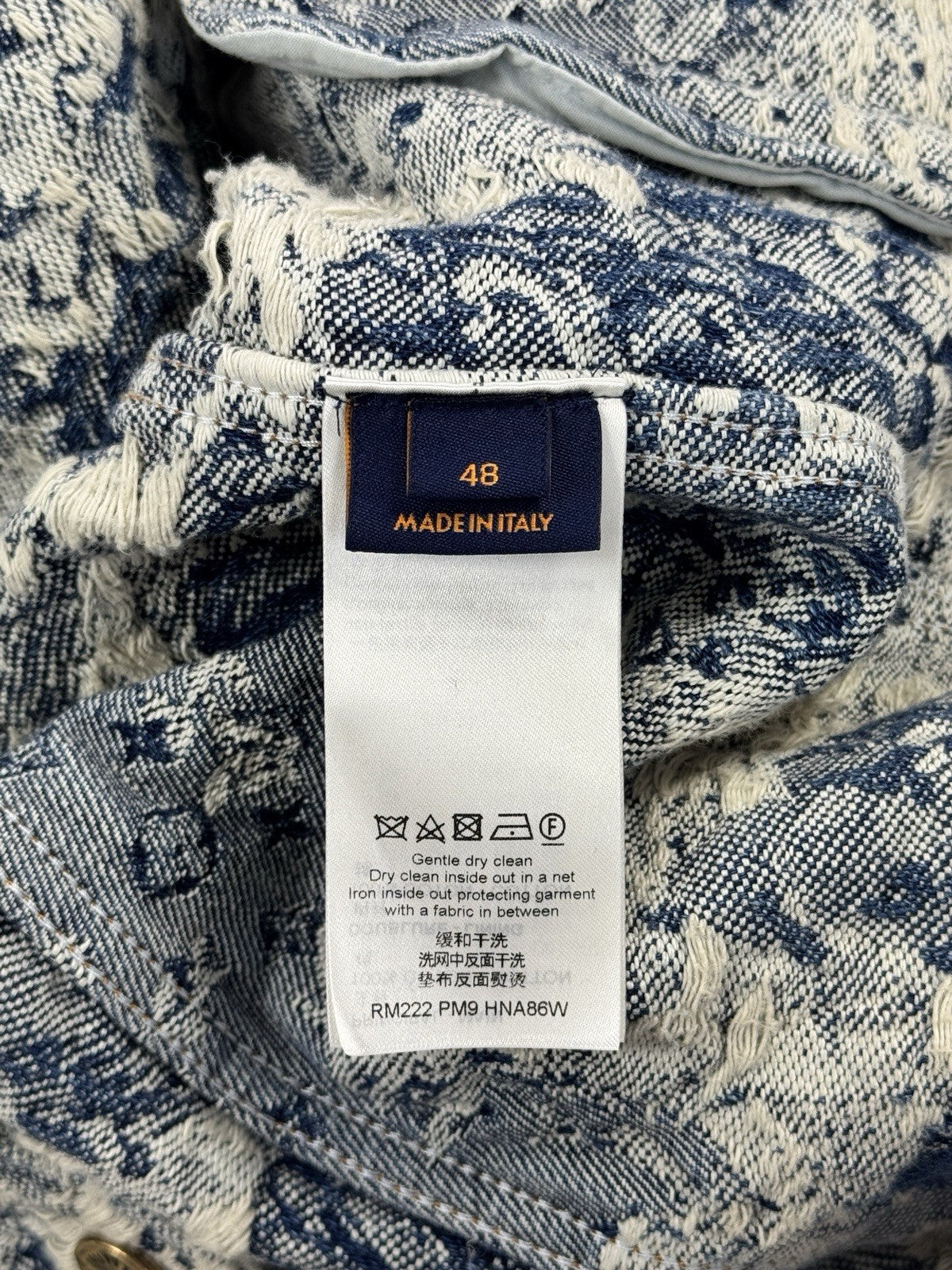 Louis Vuitton x Virgil Abloh 2022 Floral Distressed Denim Jacket, photo 12