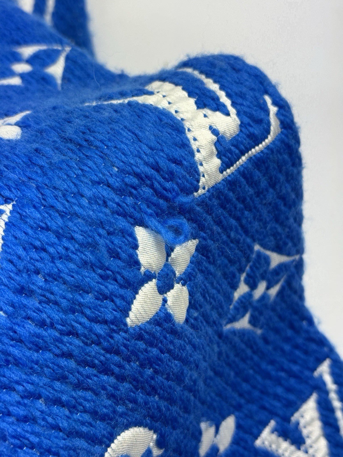 Louis Vuitton Duo Blue Echarpe Logomania Scarf 2018, photo 4