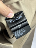 Prada Brown Beige Gabardine Work Jacket، الصورة 10