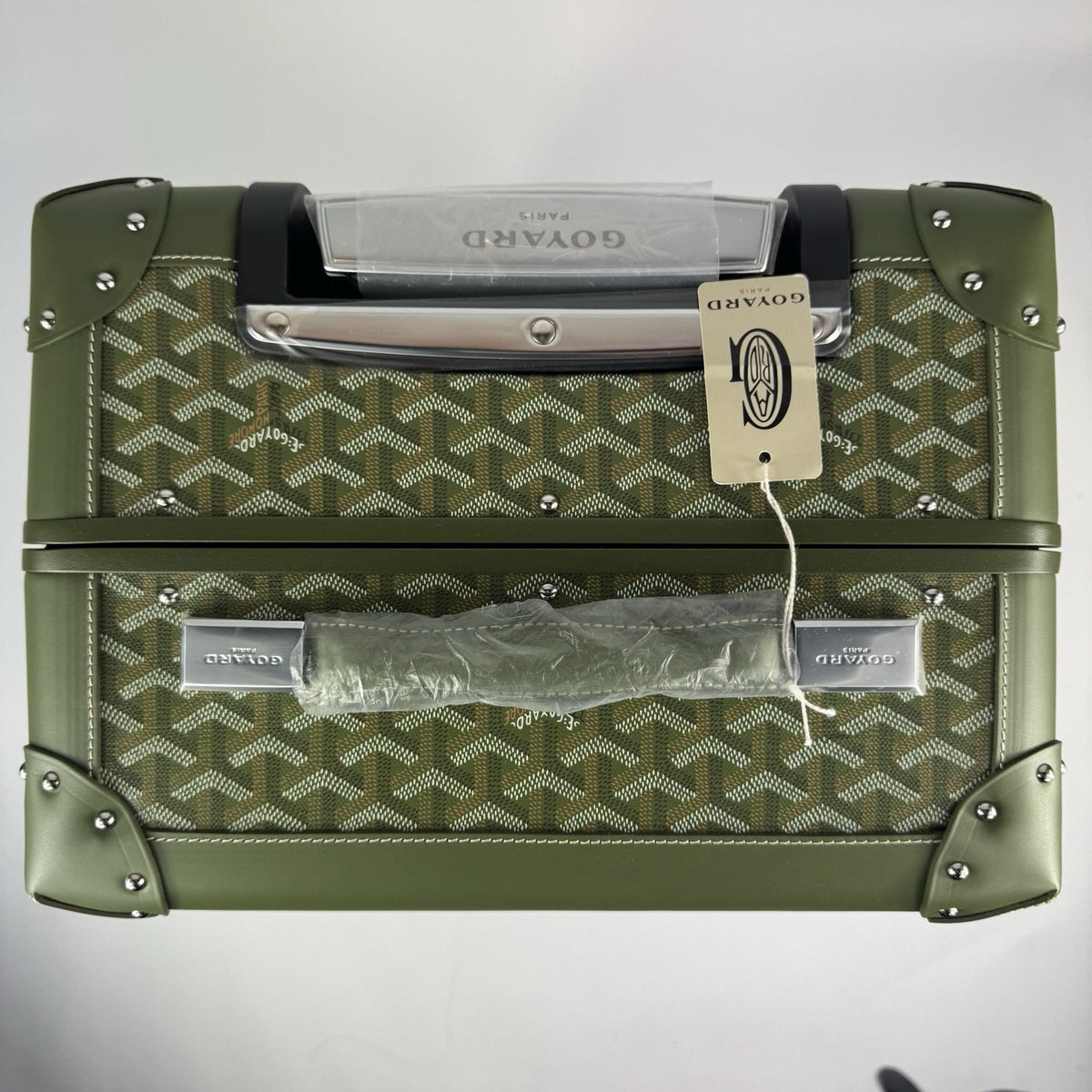 Goyard Limited Edition Hand Painted Numbered Bourget PM Cabin Trolley Suitcase, photo 3