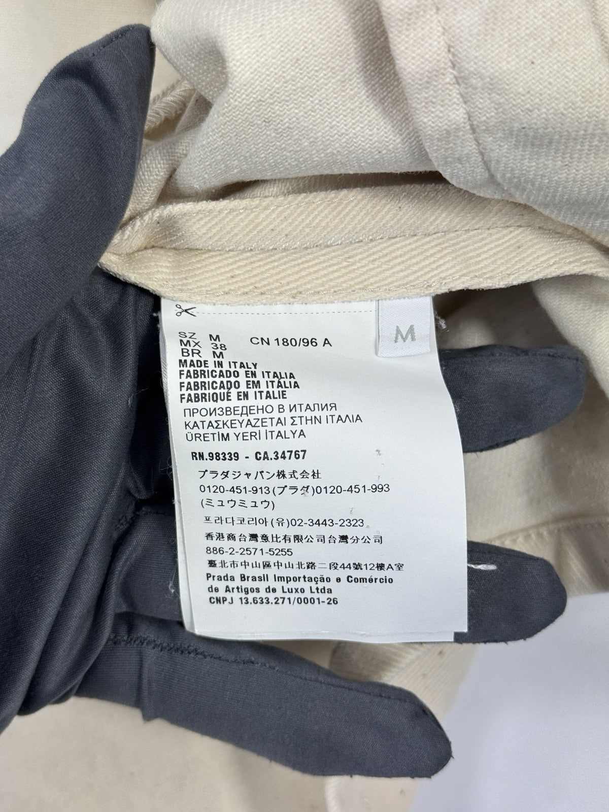 Prada Triangle Logo Oversized Denim Jacket, photo 11