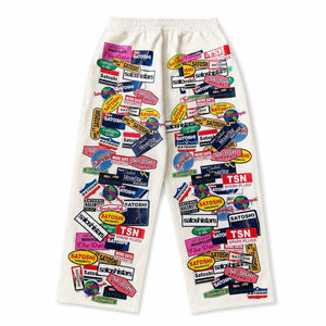 Satoshi Nakamoto Codex Print Leather Pants, photo 1