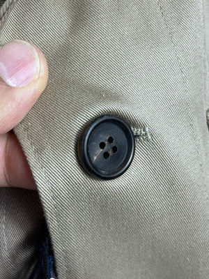 Prada Brown Beige Gabardine Work Jacket، الصورة 9
